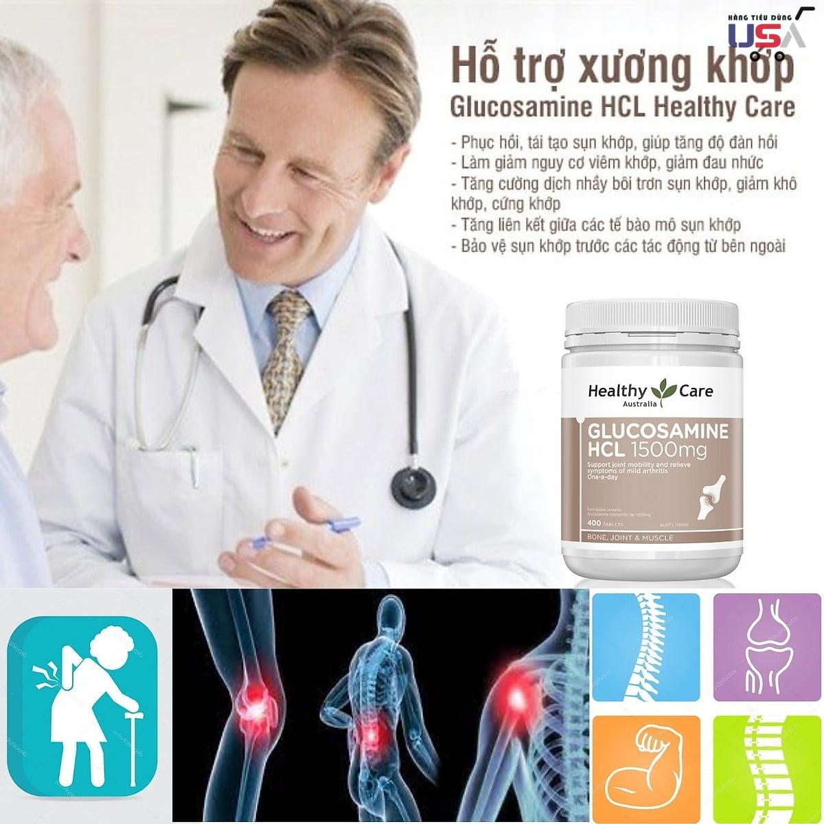 hang-tieu-dung-usa-Glucosamine-HCL-1500mg-bo-xuong-khop-Healthy-Care-400-vien